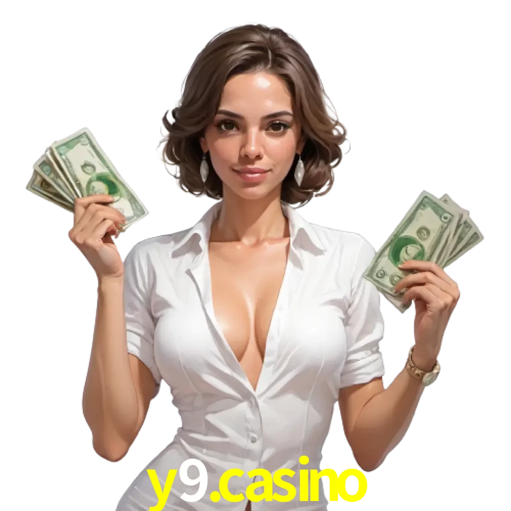 woman with money playing in Y9.CASINO bet casino