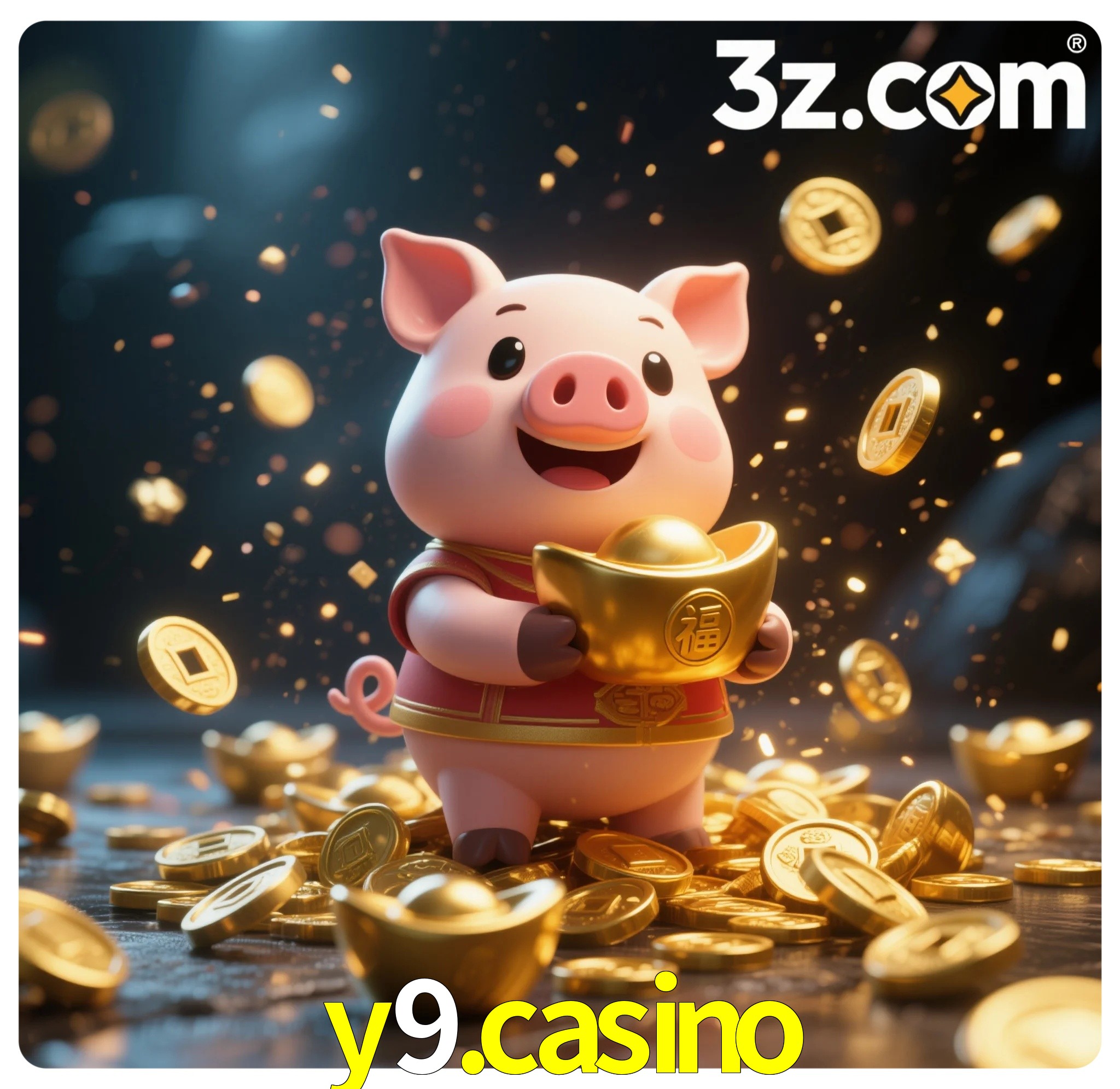 Slot machine 3D icon with number 7 and 1